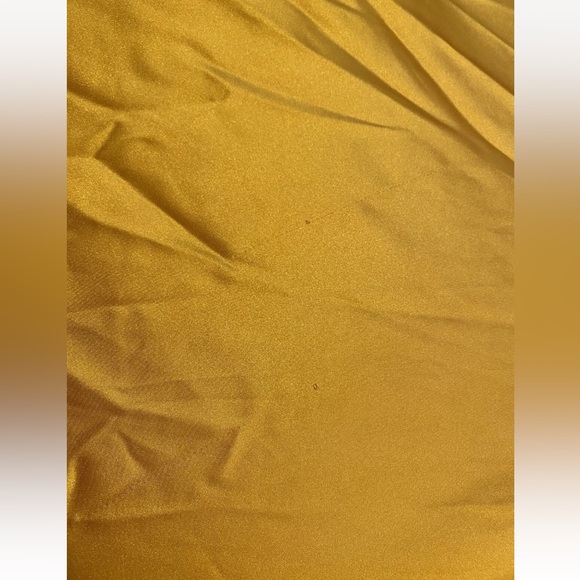 Mac Duggal Yellow Sweetheart Neck Strapless Bow Satin Ball Gown Dress Sz 8 67995 - Picture 16 of 16